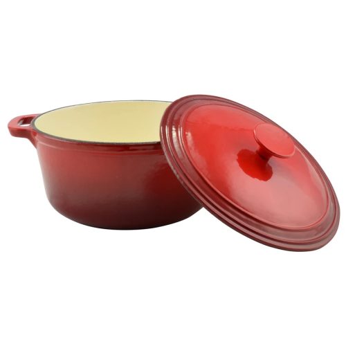 HEB Piros Lábas 22cm 3,2L Zománcozott öntöttvas 