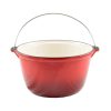Zománcozott öntöttvas bogrács 5L piros
