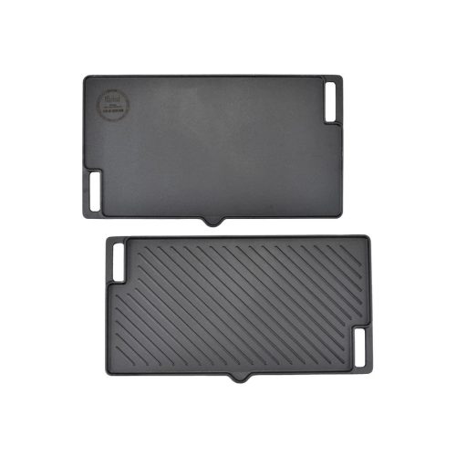 Grill lap 2 oldalas 45x25cm csőrös, öntöttvas