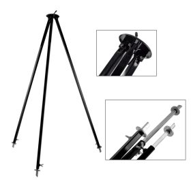 Bogrács állvány, állítható, 101/184cm Fekete 15/9mm