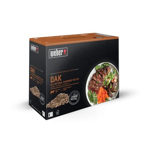 Weber természetes keményfa pellet, tölgy, 8kg
