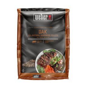 Weber természetes keményfa pellet, tölgy, 8 kg zsák