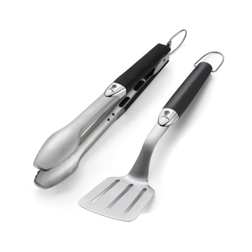 Weber Premium compact eszközkészlet, 2  db-os, nemesacél, fekete