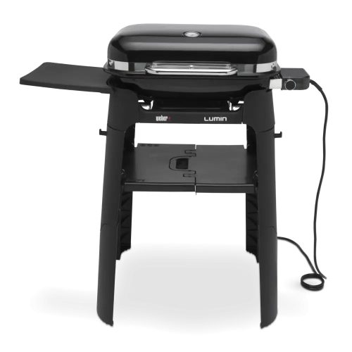 Lumin elektromos grill állvánnyal, fekete