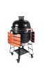 Kamado4u EVO Meater D47 kerámia grill fekete állványos + Ajándék Toro Faszén :-))
