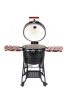 Kamado4u EVO Meater D47 kerámia grill fekete állványos + Ajándék Toro Faszén :-))