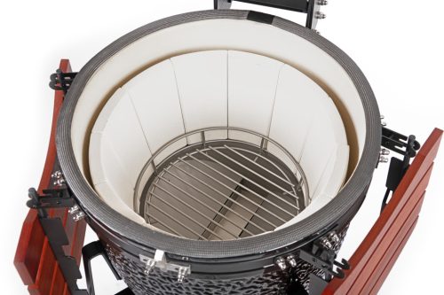 Kamado4u EVO Meater D47 kerámia grill fekete állványos 