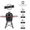 Kamado4u NEO CLASSIC D47 Meater kerámia grill fekete állványos