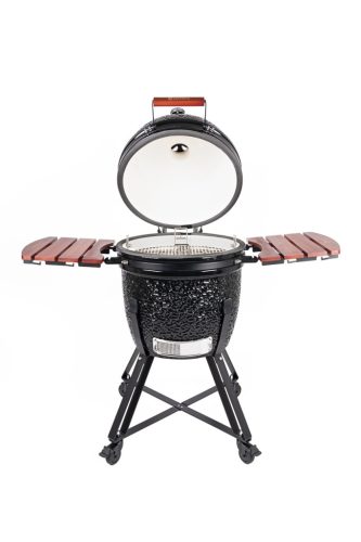 Kamado4u NEO CLASSIC Meater D47 kerámia grill fekete állványos