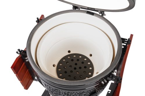 Kamado4u NEO CLASSIC Meater D47 kerámia grill fekete állványos
