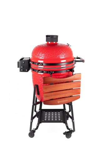 Kamado4u EVO Meater D47 kerámia grill piros állványos