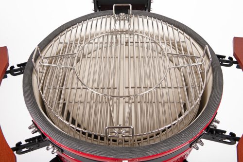 Kamado4u EVO Meater D47 kerámia grill piros állványos