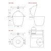 Kamado4u Greater D50 kerámia grill fekete pultba építhető Pecan