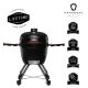 Kamado4u Greater Plus D57 kerámia grill fekete állványos Classic