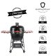 Kamado4u EVO Greater Plus D57 kerámia grill fekete állványos 