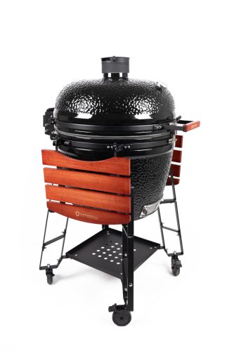 Kamado4u EVO Greater Plus D57 kerámia grill fekete állványos 