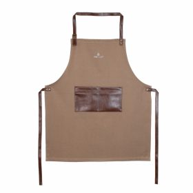   BBQ kötény grillezéshez vagy konyhába, barna farmer anyagból 