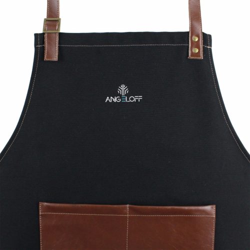 BBQ kötény konyhába vagy grillsütőbe, fekete farmer