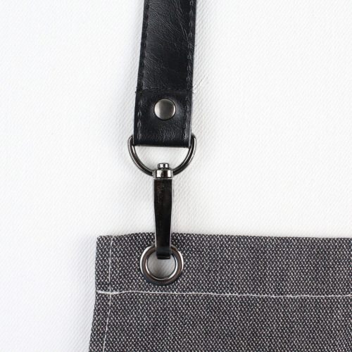 BBQ kötény konyhába vagy grillsütőbe, szürke farmer